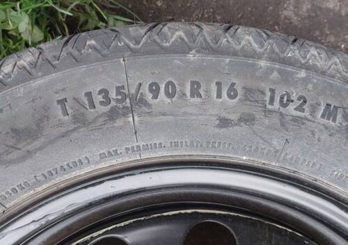 Докатка, запаска, запасне колесо 3.5Jx16 ET25.5, 5×112 VAG 1K0601027F Фольксваген Гольф 6