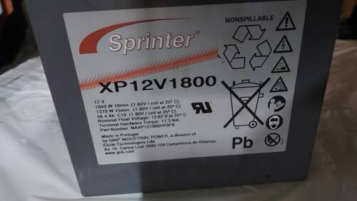 Аккумулятор Sprinter XP12V1800 AGM 12В 56.4Аh гелевий акумулятор АКБ
