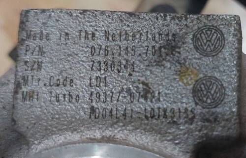 Турбіна 2.5 ТДІ BJK 076145701R, 4937707421 VAG Фольксваген Крафтер 2006+-3