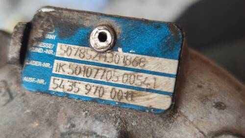 Турбіна K9K 1.5DCI 54381015088, 54359700011 Рено Кенго