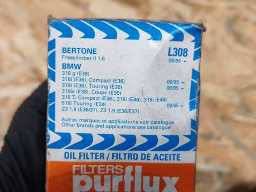 Фільтр масляний НОВИЙ PURFLUX L308 БМВ, BMW