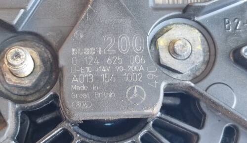 Генератор після РЕВІЗІЇ om646, 2.2 cdi 14v/200a 2006+ 906 A0131541002 0124625006 Мерседес Спрінтер, 639 Мерседес Віто-2