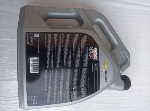 Моторное масло, масло OE RENAULT 5L Castrol GTX RN 5W-40 RN 710 7711658111(замена 7711943691) Рено Трафик, Опель Виваро, Ниссан Примастар-2