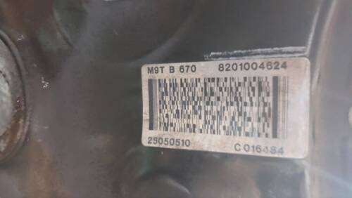 Двигатель, мотор 2.3 однотурбинный M9T 670 2010+ 8201654865 Рено Мастер 3, Опель Мовано, Ниссан NV400-3