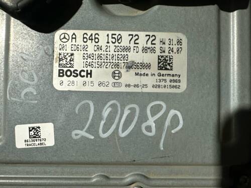 Блок керування двигуном, мотором комплект 2003-2010 2.2CDI OM646 A6395452108, A6461507272 639 Мерседес Віто-3